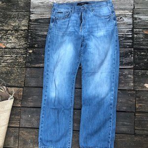 Calvin Klein Men's Relaxed Straight Blue Jeans 34